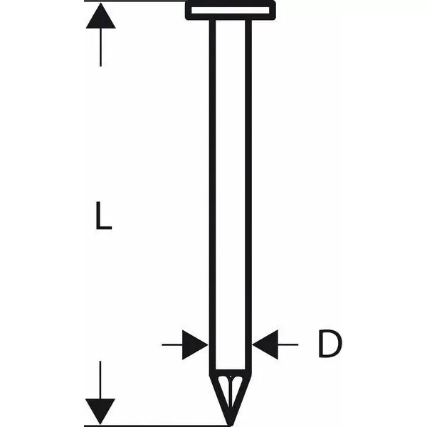 Hřebíky s kulatou hlavou v pásu SN21RK 80 3,1 mm, 80 mm, bez povrchové úpravy, hladký Bosch