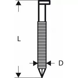 Hřebíky s hlavou tvaru D v pásu SN34DK 90R 3,1 mm, 90 mm, bez povrchové úpravy, drážkovaný Bosch