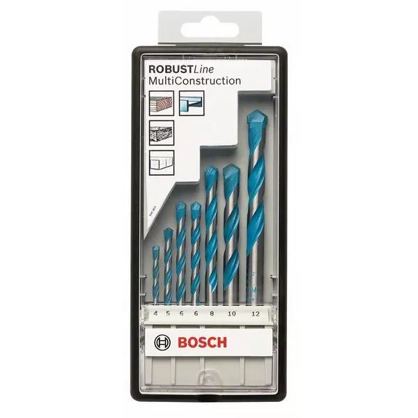 7dílná sada víceúčelových vrtáků EXPERT MultiConstruction CYL-9, 5/5,5/6/6/7/8/10 mm Bosch 2608900648