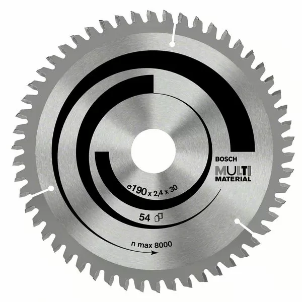 Pilový kotouč Multi Material 190 x 30 x 2,4 mm, 54 Bosch