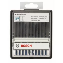 10dílná sada pilových plátků Robust Line Metal Expert, se stopkou T Bosch
