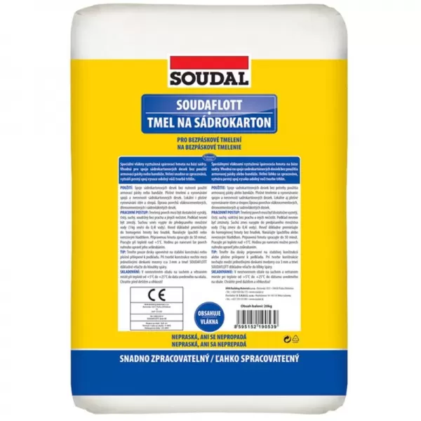 Tmel na sádrokarton Soudaflott 20kg Soudal 1512310