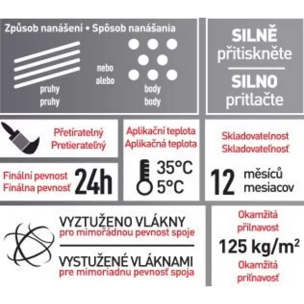 Lepidlo Soudal 380g T-REX PROFI BOND