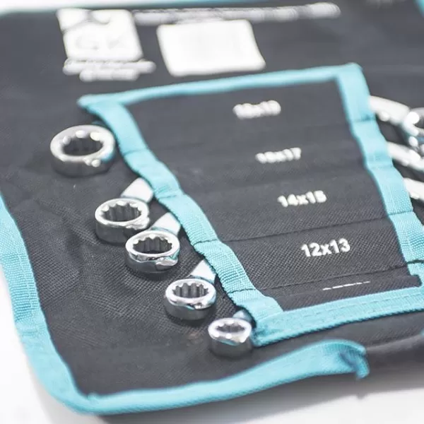 Sada očkových zahnutých klíčů 5 dílů GK TOOLS P16138