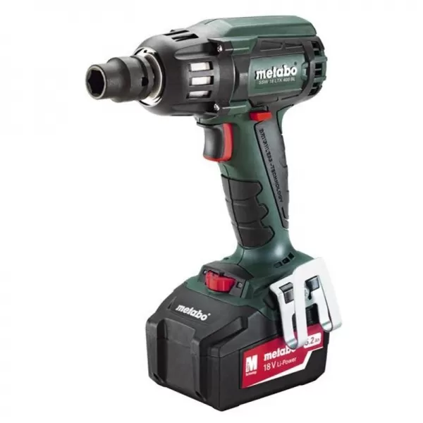 Aku bezuhlíkový rázový utahovák 2x5,2Ah Metabo SSW 18 LTX 400 BL