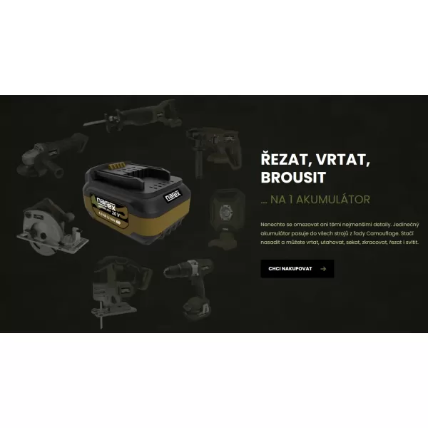 Led svítilna CR Led 20 Basic Box Narex Camouflage 65405728