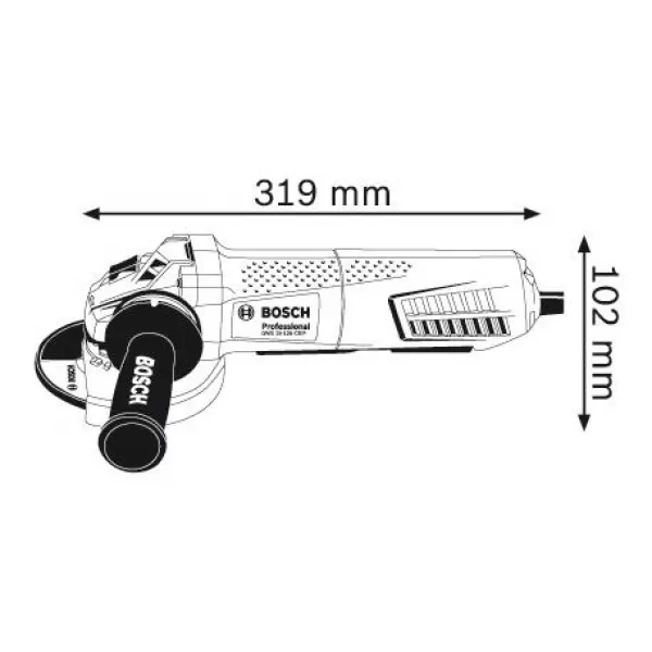Úhlová bruska Bosch GWS 15-125 CIEP Professional