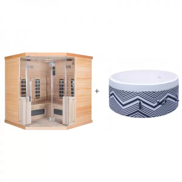Infrasauna Braga 3/4 + Vířivka Montana 130 Belatrix AS306