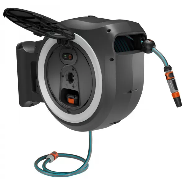 Aku nástěnný box na hadici PowerRoll XL 35 m, bílý - 18V 1x2,5Ah Gardena 118642-20