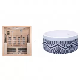 Infrasauna Braga 4 + Vířivka Montana 130 Belatrix AS304