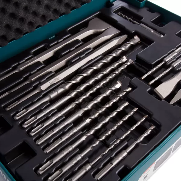 Sada 17ks vrtáků a sekáčů SDS-plus v systaineru Makpac Makita B-52059