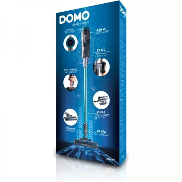 Aku tyčový vysavač 2v1 s BLDC 28,8V DOMO DO252SV