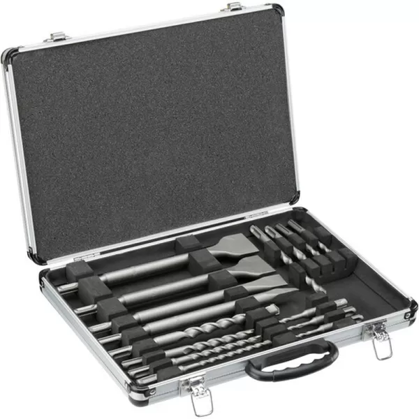 Aku kombo sada nářadí 18V 2x 9,0 Ah DeWALT DCK319X2T + nástavec DT20502 + 10 kotoučů DT43902 + sada vrtáků a sekáčů DT9679