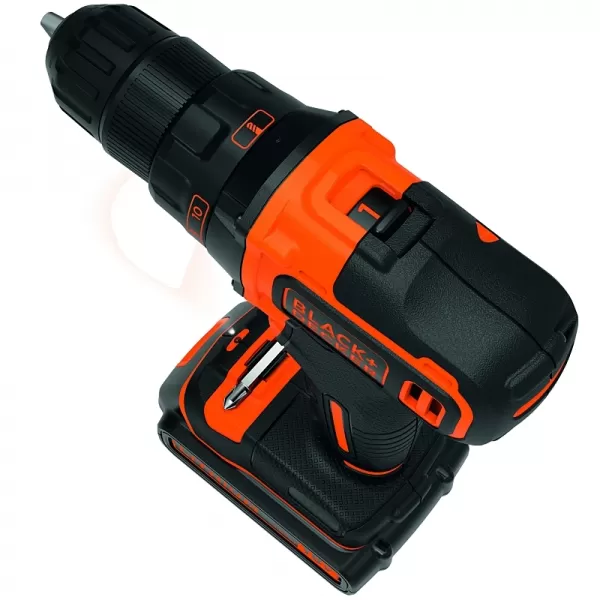 Dvourychlostní aku vrtačka 18V 2x1,5Ah Black&Decker BDCDD186KB