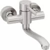 Saténová dřezová/umyvadlová baterie 100 mm MUSA 833000