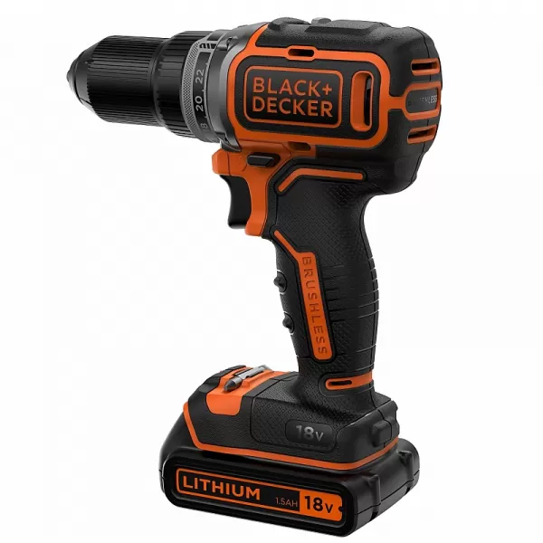 Dvourychlostní aku vrtačka 18V bez aku Black&Decker BL186N