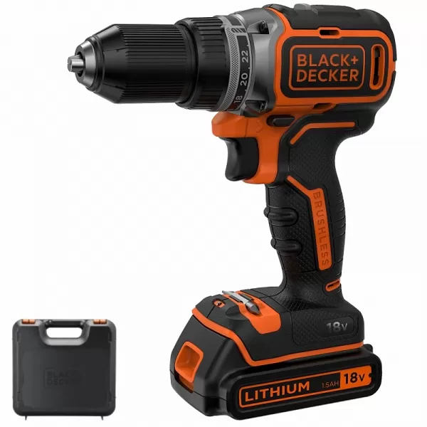 Dvourychlostní aku vrtačka 18V 1,5Ah Black&Decker BL186K