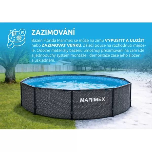 Bazén Florida 3,05x0,76m RATAN bez příslušenství Marimex 10340234