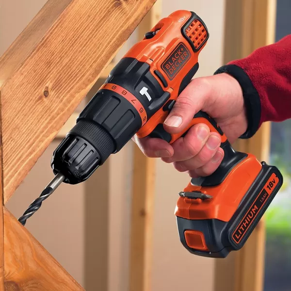 Aku příklepová dvourychlostní aku vrtačka 18V bez aku Black&Decker BDCH188N