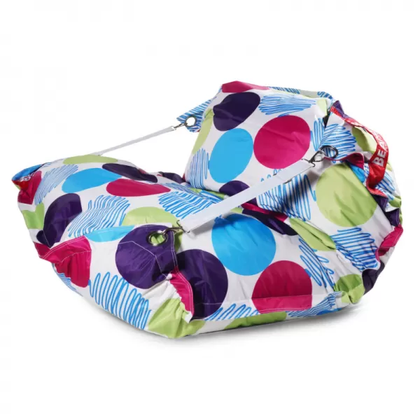 Designový sedací vak 189x140 Buble s popruhy BeanBag