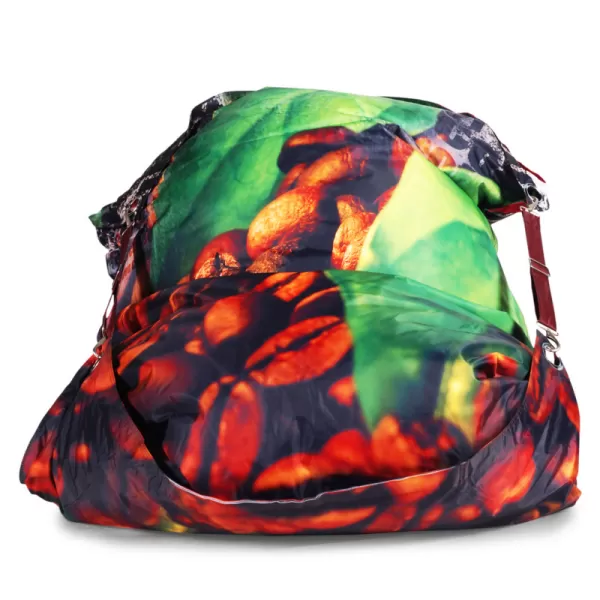 Designový sedací vak 189x140 coffee BeanBag