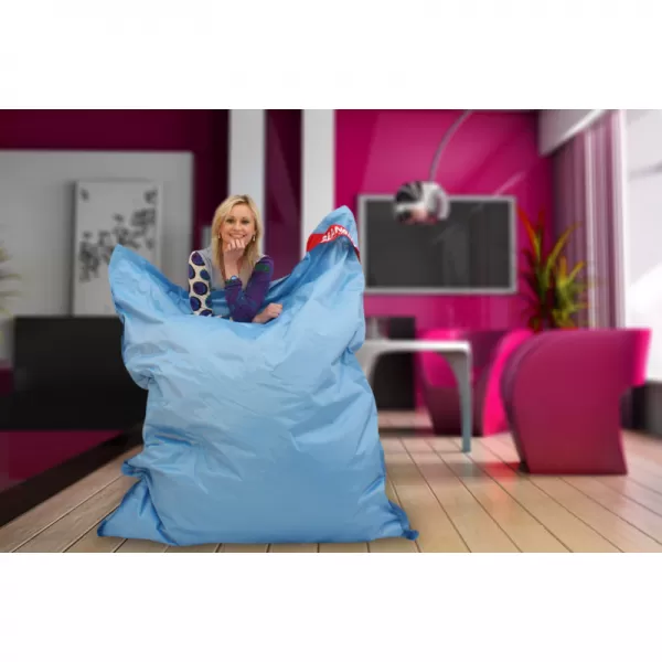 Sedací vak 179x140 perfekt cyan BeanBag