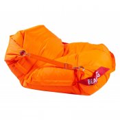 Sedací pytel 189x140 comfort s popruhy fluo orange BeanBag