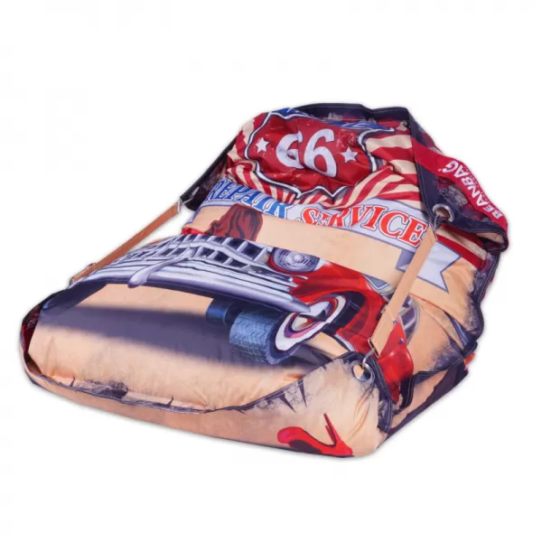 Designový sedací vak 189x140 retro BeanBag
