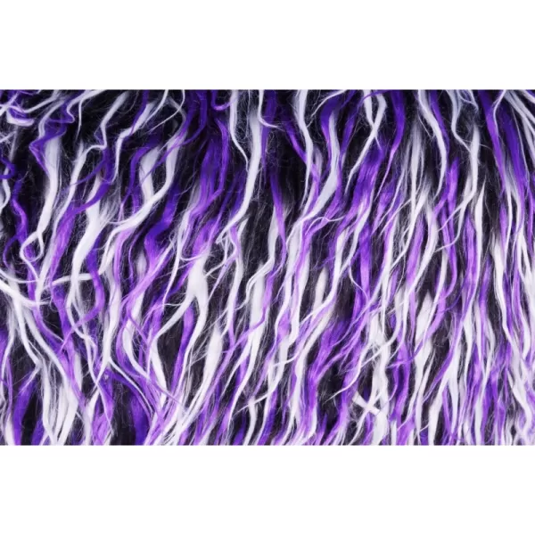 Sedací vak Shaggy Multicolor white-black-purple BeanBag