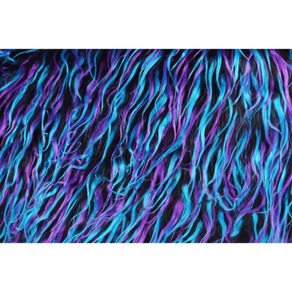 Sedací vak Shaggy Multicolor blue-black-purple BeanBag