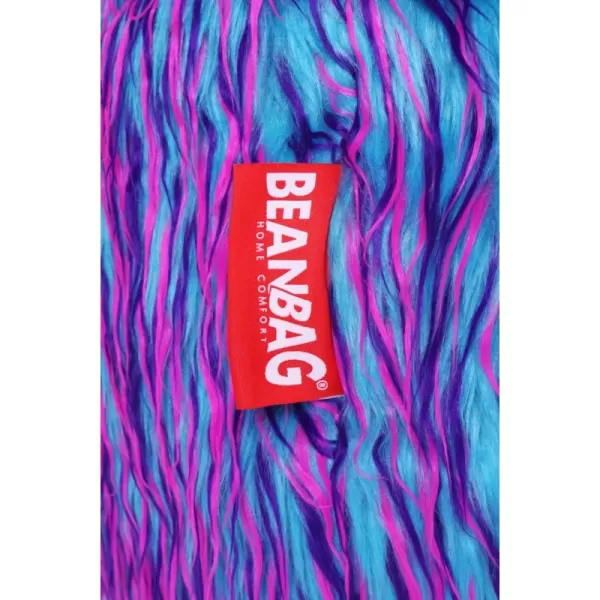 Sedací vak Shaggy Multicolor pink-violet-blue BeanBag