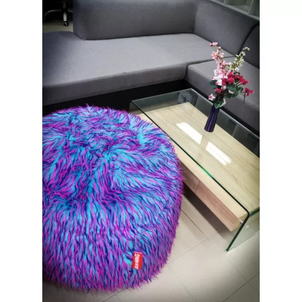 Sedací vak Shaggy Multicolor pink-violet-blue BeanBag