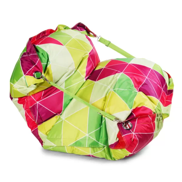 Designový sedací vak 189x140 triangle s popruhy BeanBag