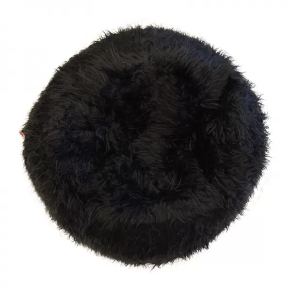 Sedací vak Shaggy Black BeanBag