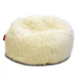 Sedací vak Shaggy White BeanBag
