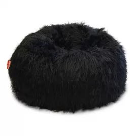 Sedací vak Shaggy Black BeanBag