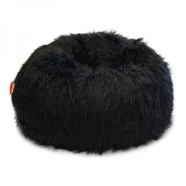 Sedací vak Shaggy Black BeanBag