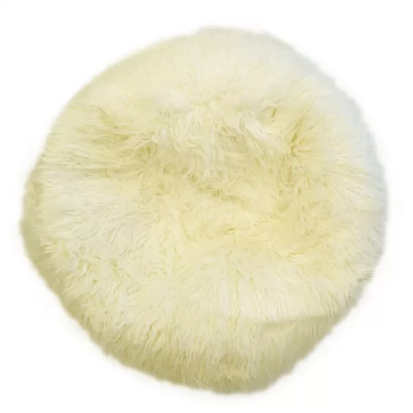 Sedací vak Shaggy White BeanBag
