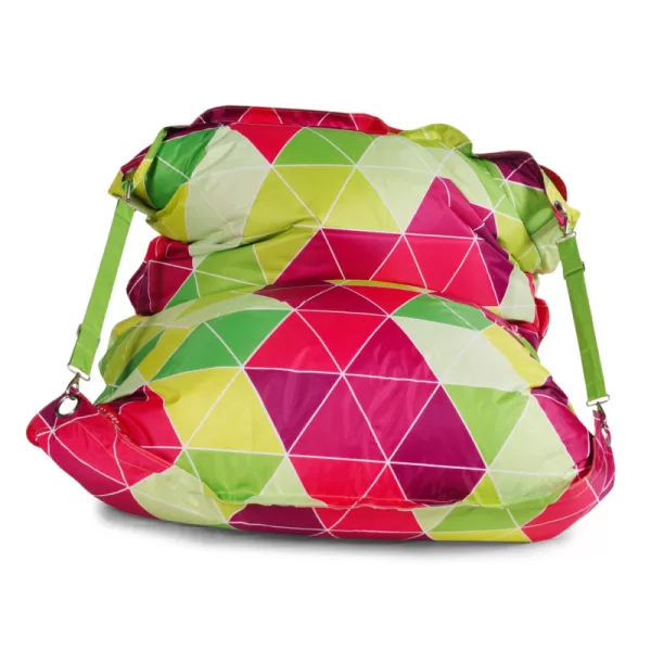 Designový sedací vak 189x140 triangle s popruhy BeanBag