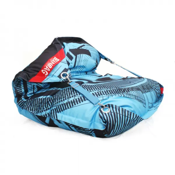 Designový sedací vak 189x140 sonar s popruhy BeanBag
