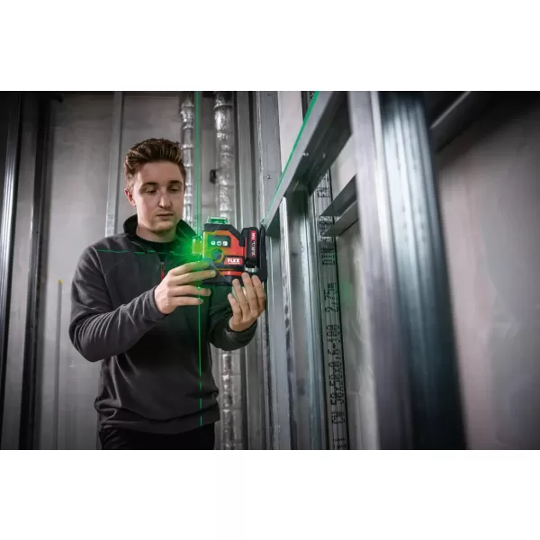 Aku křížový laser 10,8V/2,5 Ah ALC 3/360-G/R 10.8 Set Flex 500739