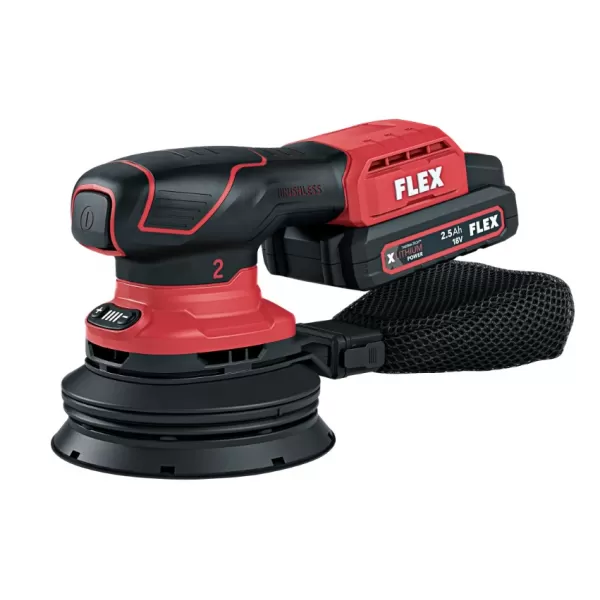Aku excentrická bruska s regulací otáček 18V/2x2,5 Ah ORE 2-125 18-EC/2.5 Set Flex 532083