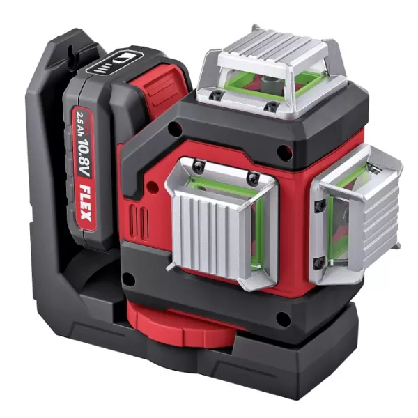 Aku křížový laser 10,8V/2,5 Ah ALC 3/360-G/R 10.8 Set Flex 500739