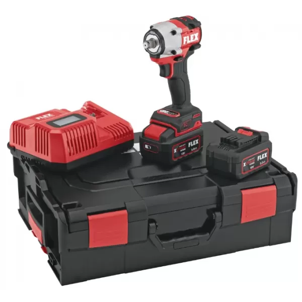 Aku rázový utahovák 18V/2x 5,0Ah IW 1/2" 400 18.0-EC 5.0/Set Flex 531504