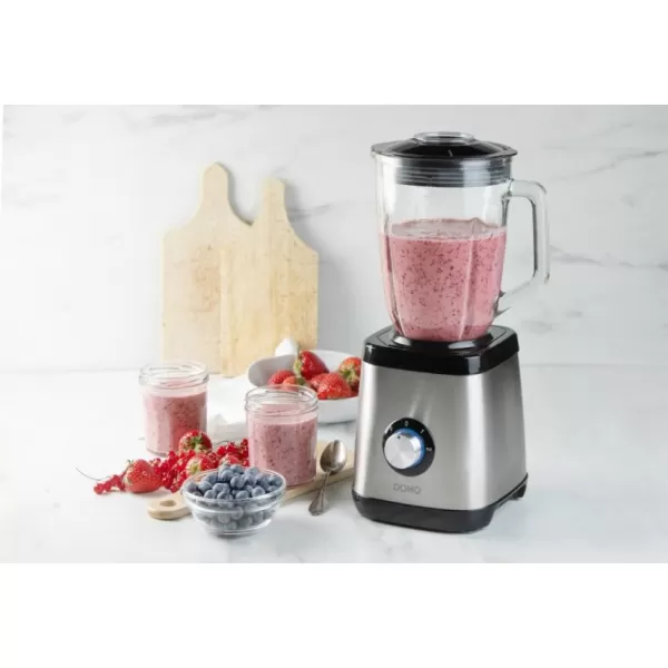 Stolní mixér se skleněnou nádobou DOMO DO1133BL
