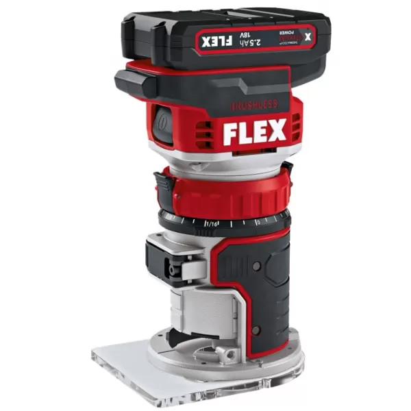 Aku hranová a vrchní frézka 18V 2x2,5 Ah CER 18.0-EC/2.5 Set Flex 531635