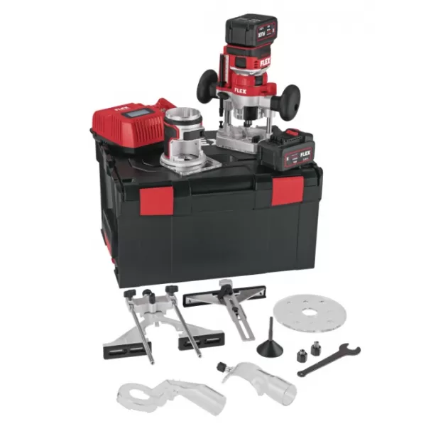 Aku hranová a vrchní frézka 18V 2x5,0 Ah CER 18.0-EC/5.0 Set Flex 531636