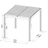 Bioklimatická pergola 3x3 m G21 Austin