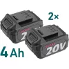 Aku úhlová bruska 20V 2x4Ah EXTOL INDUSTRIAL 8791846