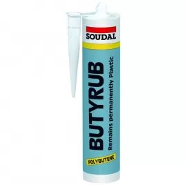 Plastický tmel Butyrub 310 ml šedý